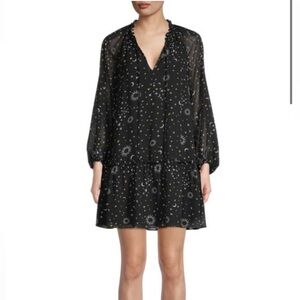 Derek Lam 10 Crosby Juno celestial print trapeze dress